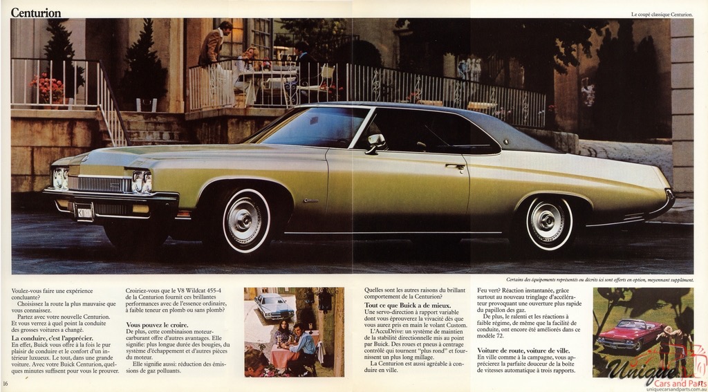 1972 Buick French Canadian Brochure Page 1
